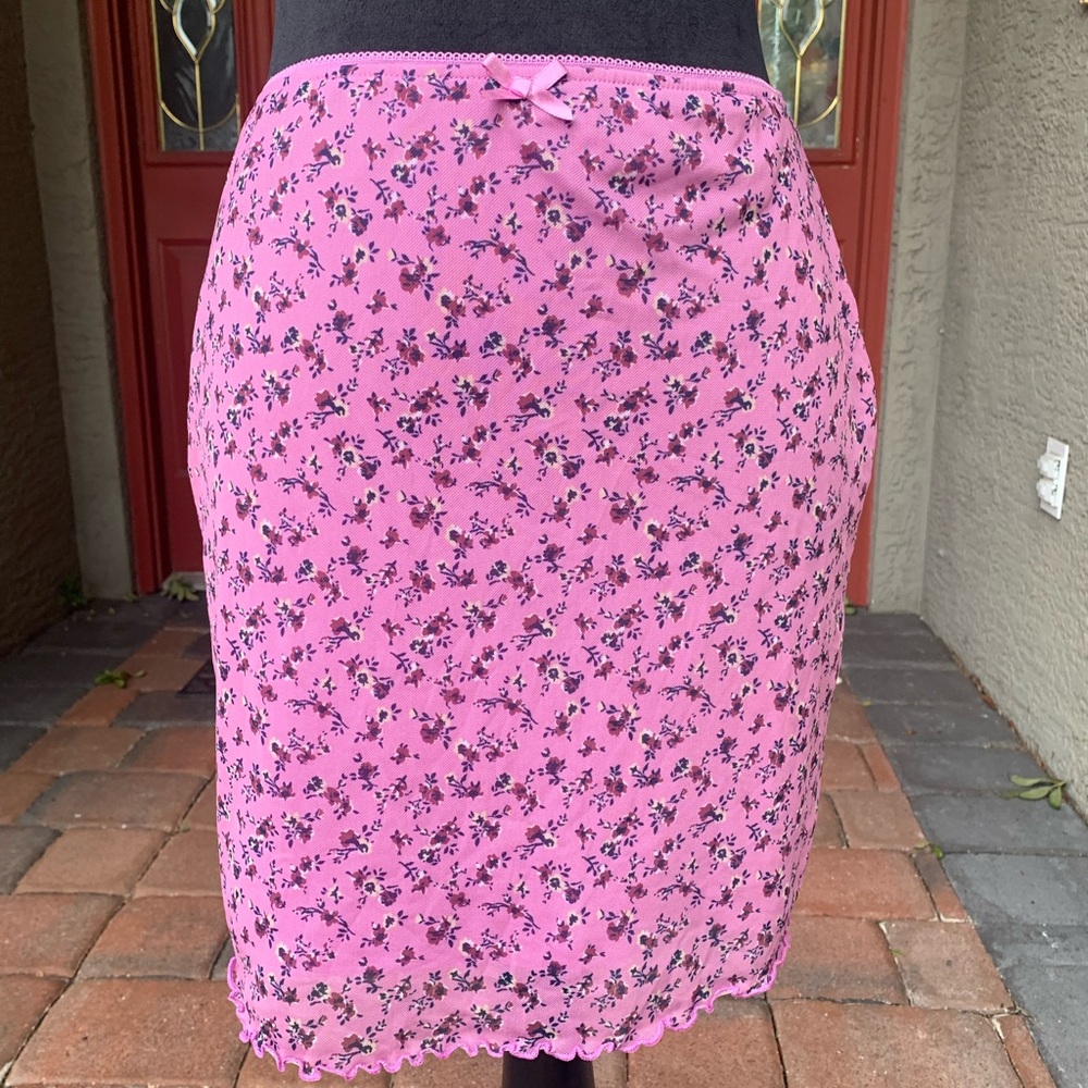 Y2K Ditsy Floral Lavender Skirt